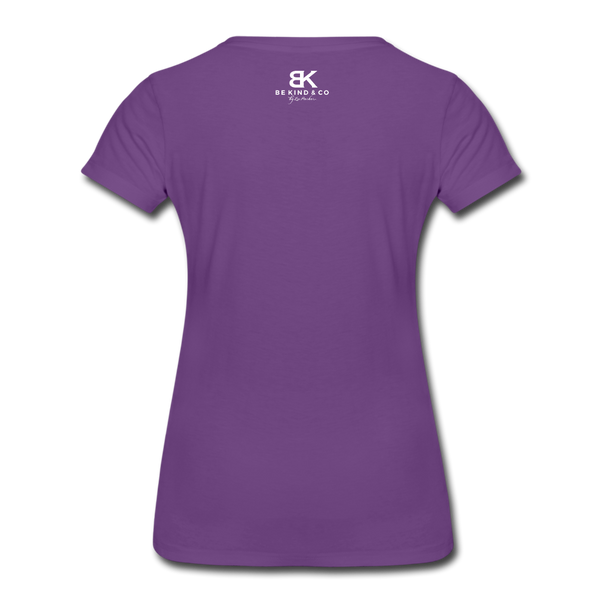 Women’s Premium BORN KIND Purple T-Shirt - purple